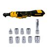 3/8" Cordless Ratchet Wrench for 20V Battery Electric Power Ratchet Variable Speed 400RPM Wrench Tool Adapter