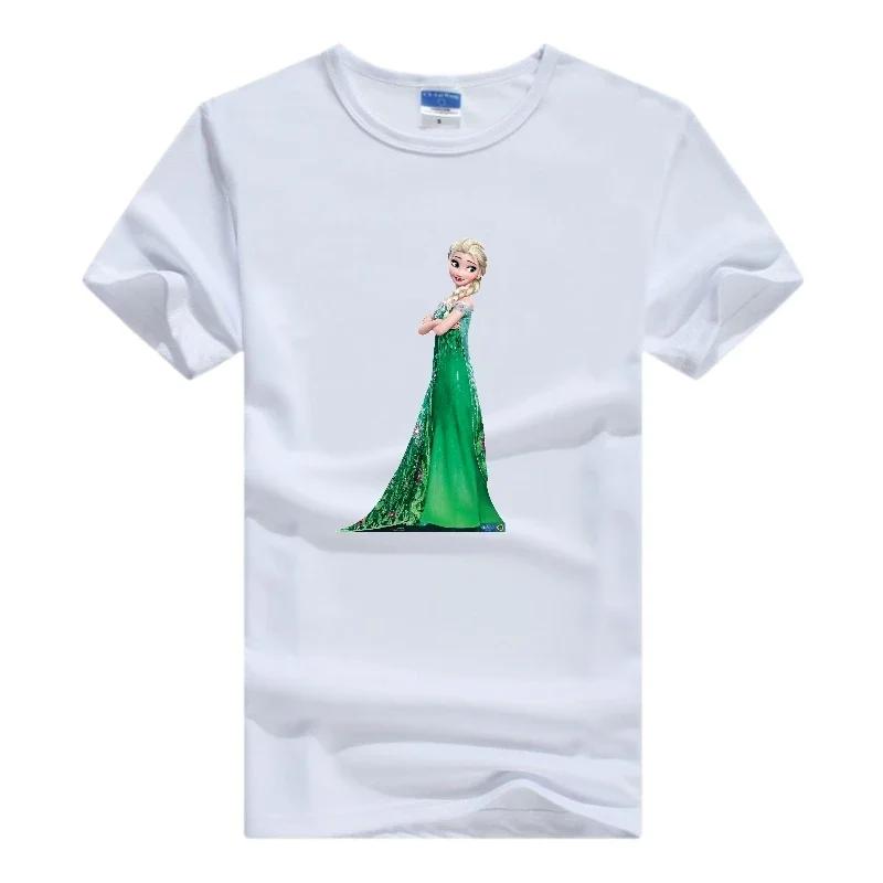 Casual Frozen Anna Aisha Princess Ladies Tops Disney Cartoon Tshirt Women T Shirts Clothing Short Sleeve Oversized Girl Blouses