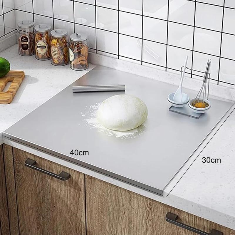 WXCOO Acrylic Cutting Board Transparent Chopping Boards with Lip for Cut Bread Fruit Cutting Board Kitchen Protector Counter