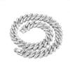European & American Niche Design 16mm Rhinestone Cuban Link Chain Men's Hip Hop Jewelry
