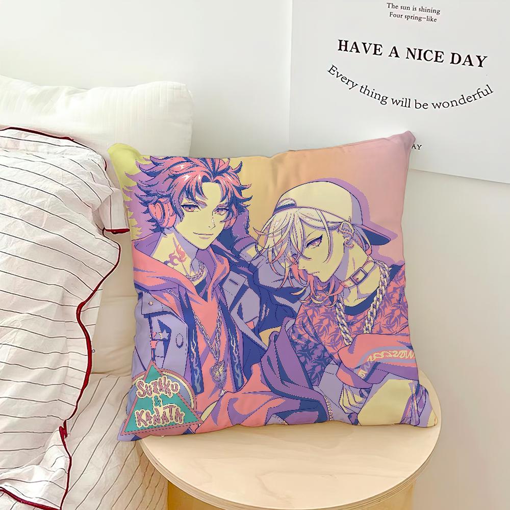 Anime P-Paradox Live Yatonokami Kanata Comfortable Soft Pillow Case for Sofa Living Room Home Office Decor Protective Covers
