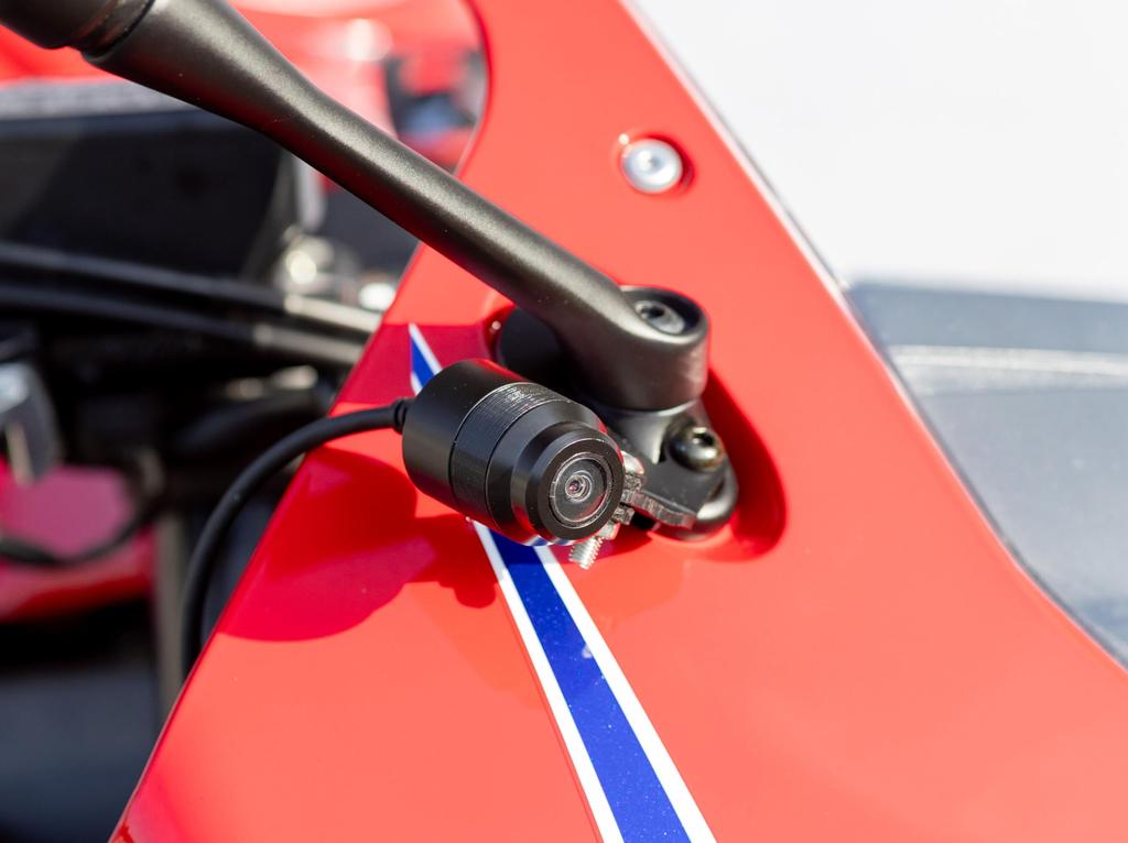 Kijima 304-5195F CBR650R E-Clutch Specification ('17-) Motorcycle Parts Camera Stay Steel for Dash Cam Black