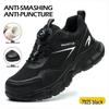Men's Steel Toe Safety Shoes - Breathable, Wear-Resistant, Anti-Slip, Soft Sole for Comfort & Long Standing, Anti-Smash, Anti-Puncture.
