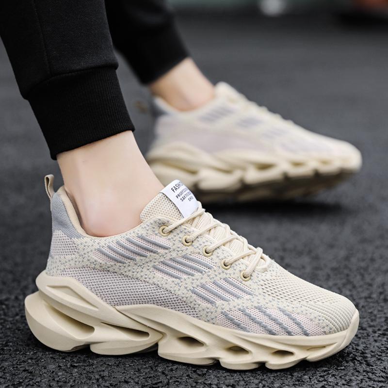Men Platform Sneakers Ultra Light Running Shoes Fashion Casual Shoes Breathable Walking Shoes Non-Slip Fitness Training Shoes