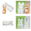 Manuelle Kuchenform Schleife Kaninchen Dekor Kerzenform für DIY Dekoration Herstellung Seife