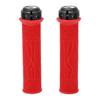 2Pcs Bike Handle Grip Rubber Anti Slip Wear Resistant Ergonomic Hollow Design Bike Handlebar Grips Cover Red