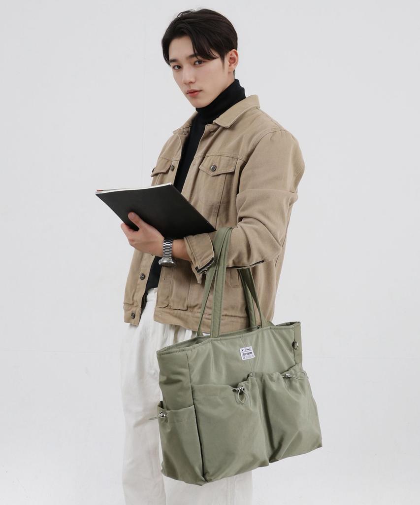 Cozycomma 17-Pocket Nylon Peddler Bag_Cozy Bag [Sand Khaki]