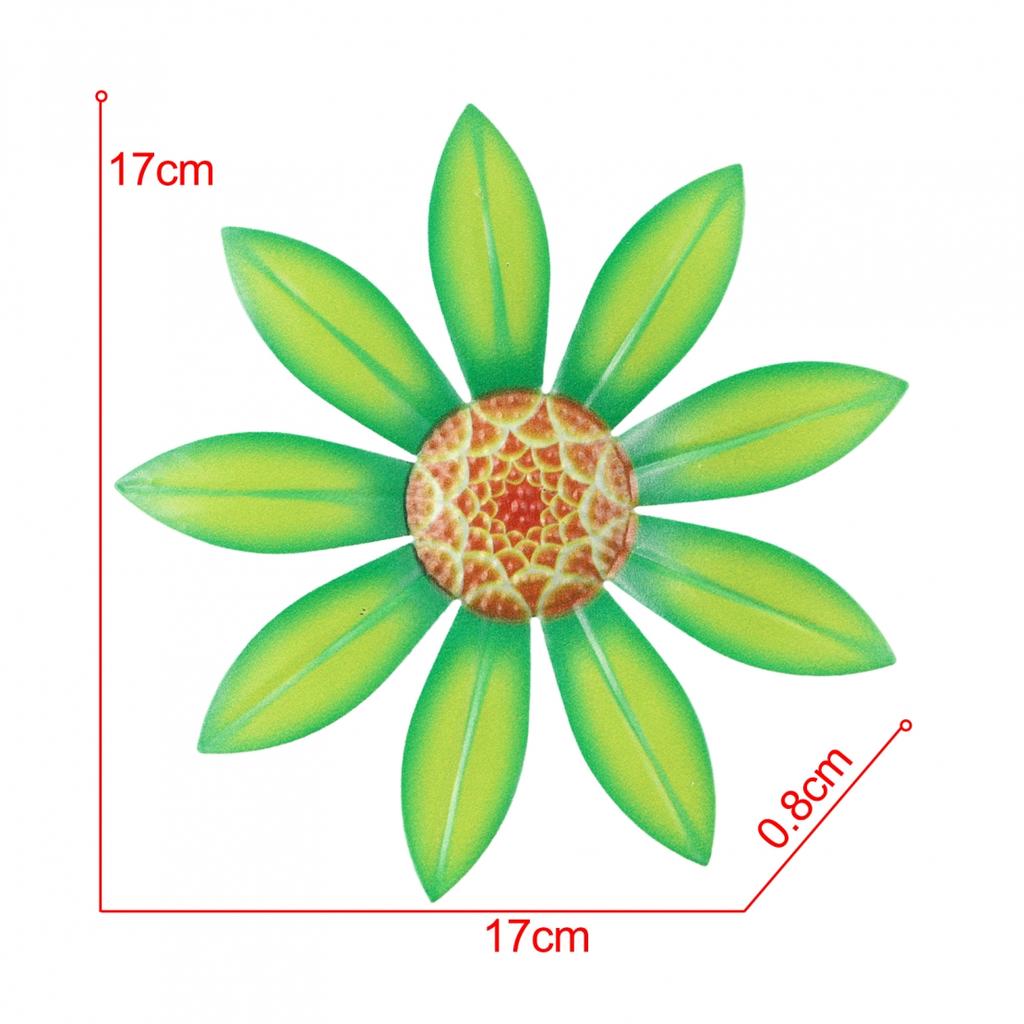 Eye Catching Metal Flower Hanging Ornament for Home and Garden 3D Appearance