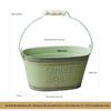 Shangqi Eisen Eimer Blumentopf mit Holzgriff