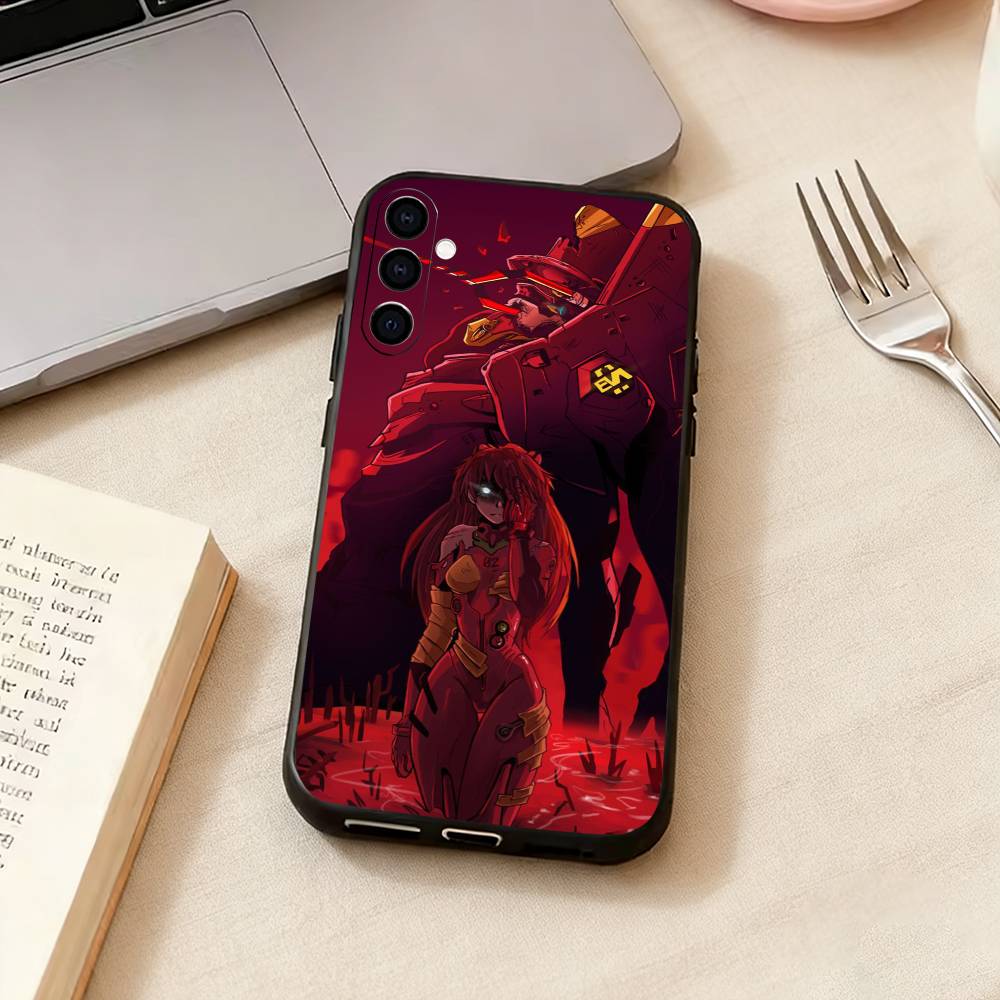 Neon-n G-Genesis E-Evangelion Phone Case For Samsung Galaxy A73,A72,A71,A70,A53,A52,A51,Others Soft Black Cover