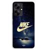 Phone Case - MANIACASE - Xiaomi Redmi 13C 5G - TPU Silicone - Starry Night - Gold Nike Logo