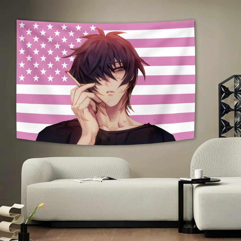 Slow Damage Surrounding Anime Games Tapestry Flags Party Living Room Home Balcony Wall Decor Banner Bedroom Tapestry Outdoor