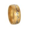 8MM Ring Men/Women Titanium Steel Black Color Electrocardiogram Wave Heartbeat Stainless Steel Ring Fashion  Simple Style
