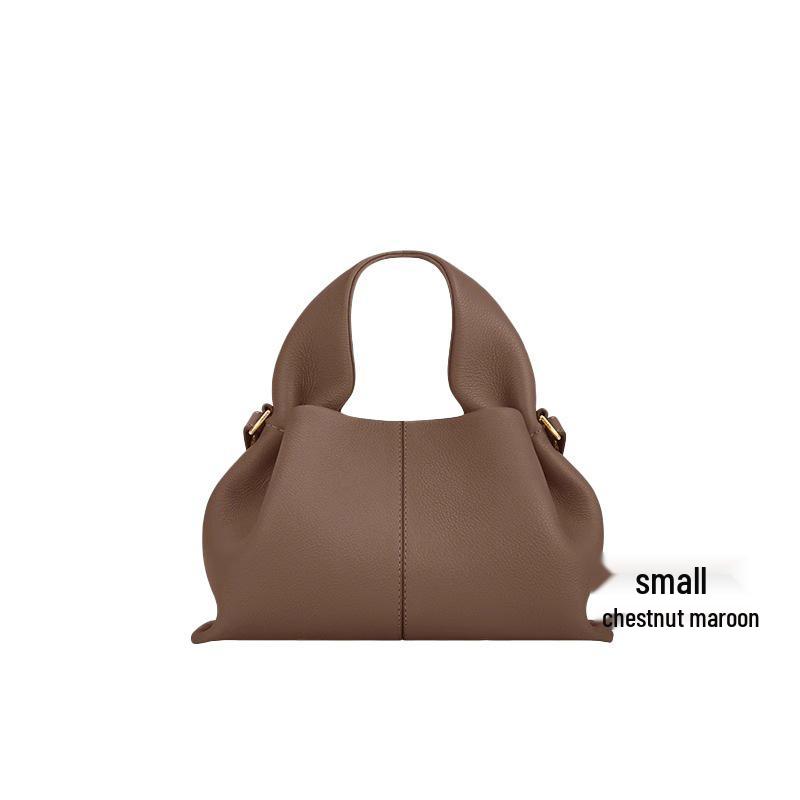Sac Bandoulière en Cuir Véritable pour Femme Boling'en Cloud Dumpling