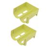 2PCS Green Can Organizer Layered Structure Stackable Can Holder Drink Storage Holder  Refrigerator