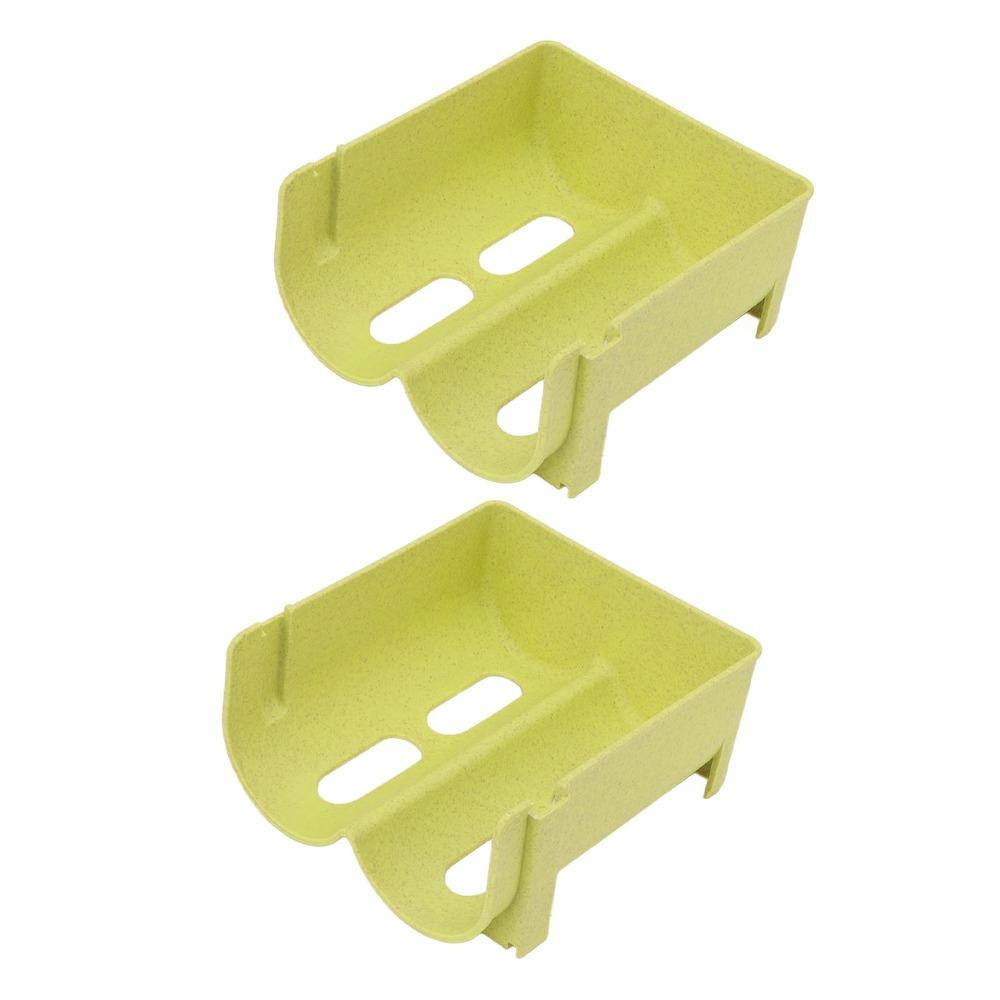 2PCS Green Can Organizer Layered Structure Stackable Can Holder Drink Storage Holder  Refrigerator
