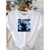 Women'S Fashion Round Neck Short-Sleeved T-Shirt Trendy Spring and Summer Street Style Harajuku Short Sleeve