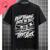 Unisex Funny Karate Graphic TShirt  Keep Training Until The Belt Turns Black Slogan Pure Cotton Shortsleeve Sports Tshirt