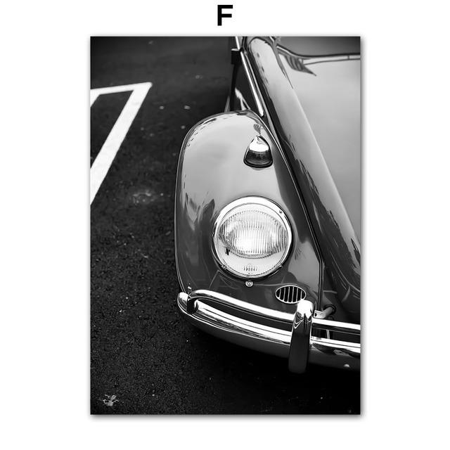 Fashion Paris Towel Luxury Vintage Car Black White Wall Art Canvas Painting Living Room Decor Posters And Prints Wall Pictures No Frame
