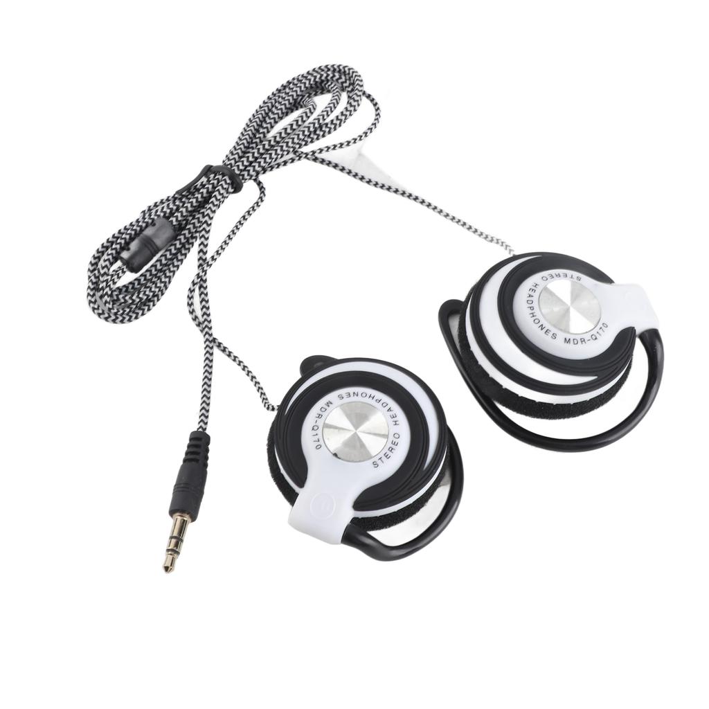 3.5mm Wired Gaming Headset On Ear Sports Headphones Ear Hook Music Earphones for Smartphones Tablet Laptop Desktop PC