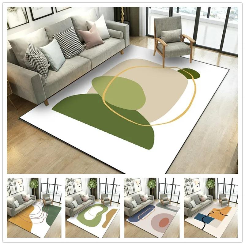 Creative Geometric Style Pattern Bedroom Floor Mats Decoration Home Living Room Floor Mats