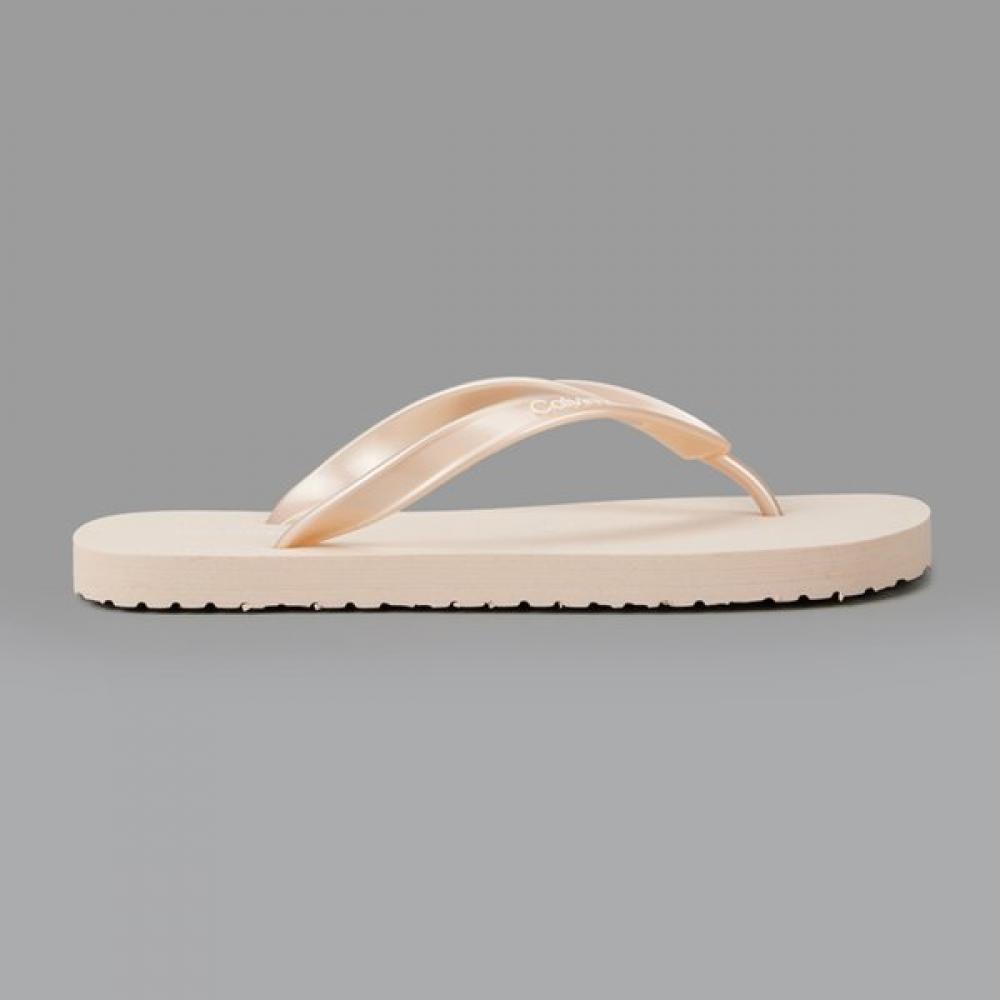 Calvin Klein Women Erwa Tpu Metallic Flip Flop Hw02956 Abj pink (ABJ)/36(230)