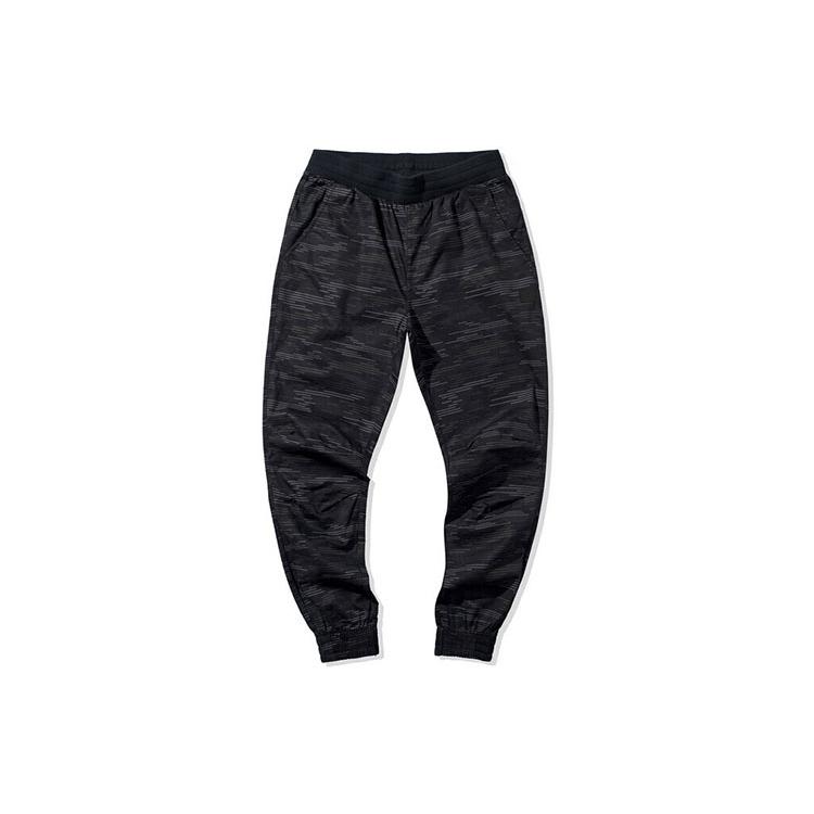 Li Ning BADFIVE Трикотажные спортивные штаны мужские Черный камуфляж AKXQ123-3 M