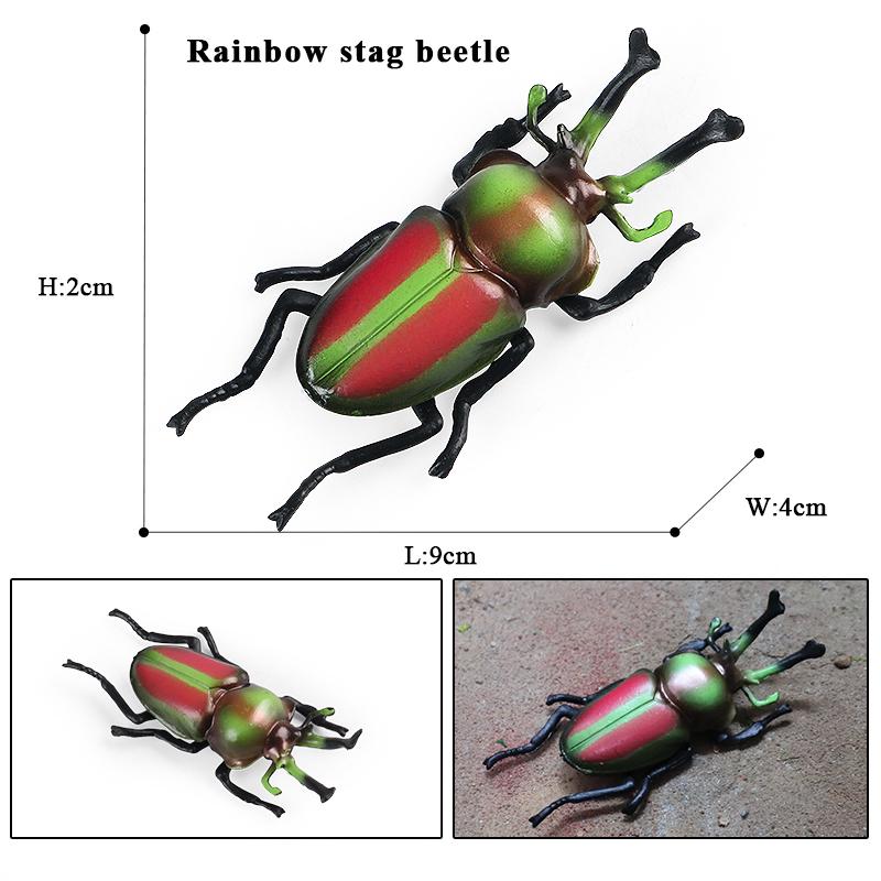 Oenux  Insect Animals Model Butterfly Bee Dragonfly Mantis Ant Snail Action Figures Jouet Collection Decor Kids Education Toy