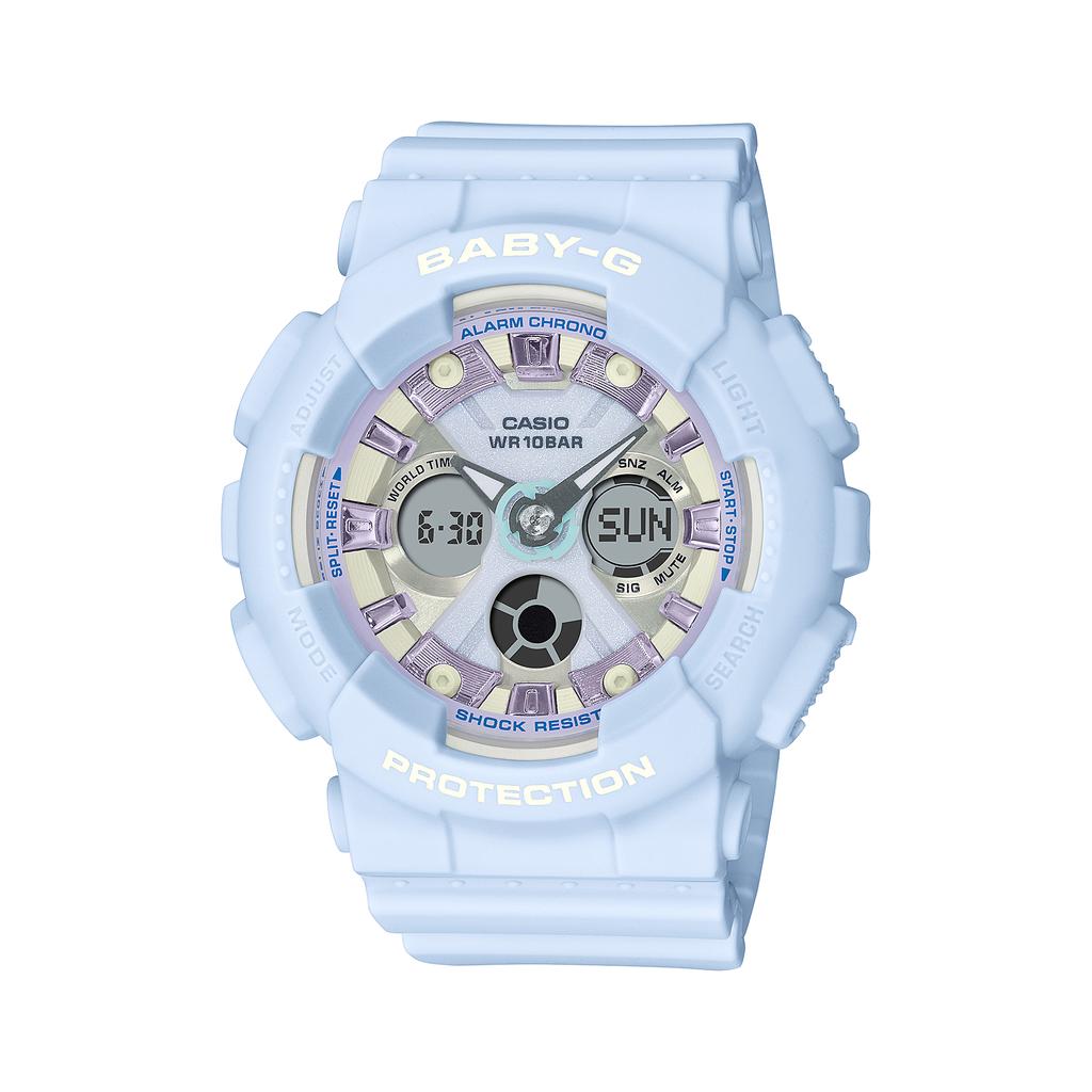 Casio Men's Resin 100M Water Resistant Analog Shock Resistant Quartz Watch BA-130WP-2A