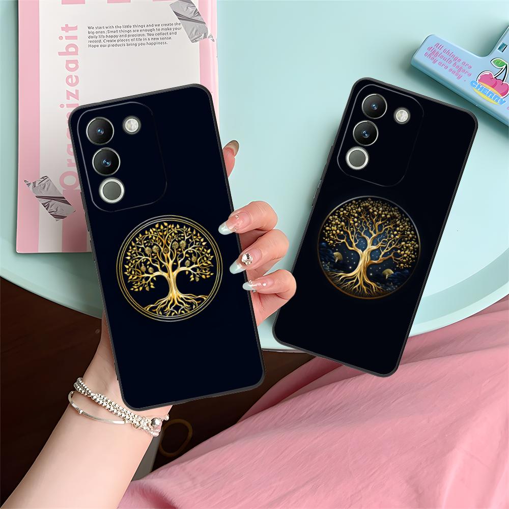 World Life Tree Mobile Phone Case for VIVO V60 V50 V40 V30 V29 V27 V25 V23 Pro Lite 5G Colorful Printing Cover Smartphone Pretty