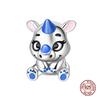 Authentic Original Charm Bead Component Copper Metal Characters & Capybara Charm Bead Component Bead Components Compatible With 3mm Authentic
