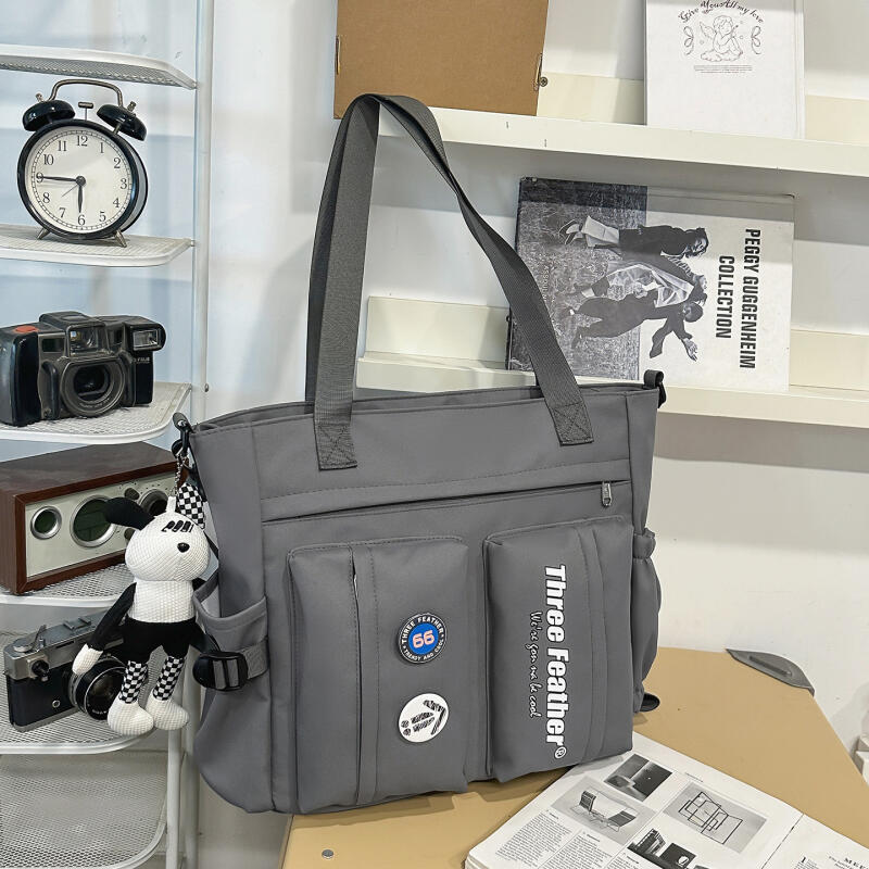 Messenger Bag mit mehreren Fächern für Herren und Damen, große Kapazität, Studenten-Klassentasche, Umhängetasche