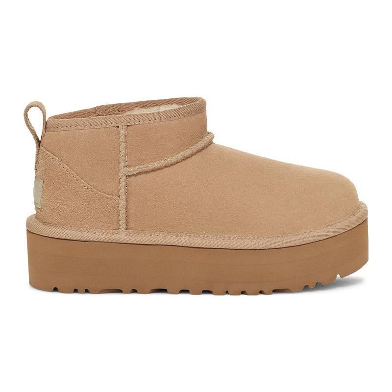 UGG Klasické Ultra Mini Platformové Čižmy Detské Sand Detské Tenisky Hnedé 1157791K-SAN