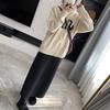 Spring Arrives Early: 2024 A/W Korean High Waist Wool-Blend Slit Midi Skirt