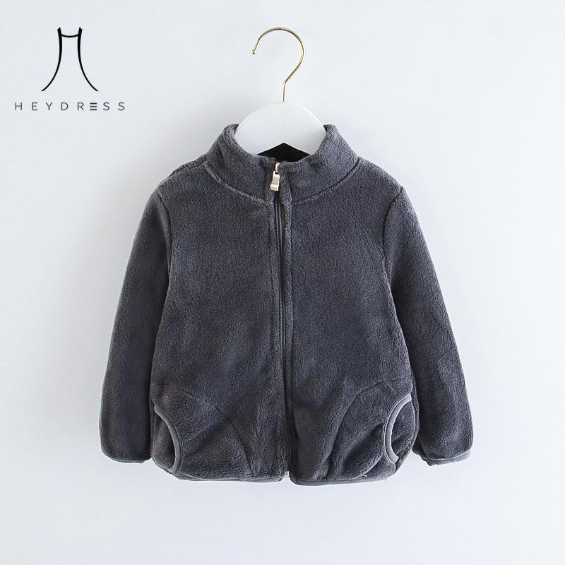 Boys Velvet Jacket New Baby Children's Clothes Western Style Girls Winter Clothes Thickened Flannel Top Fashion Casual Coat