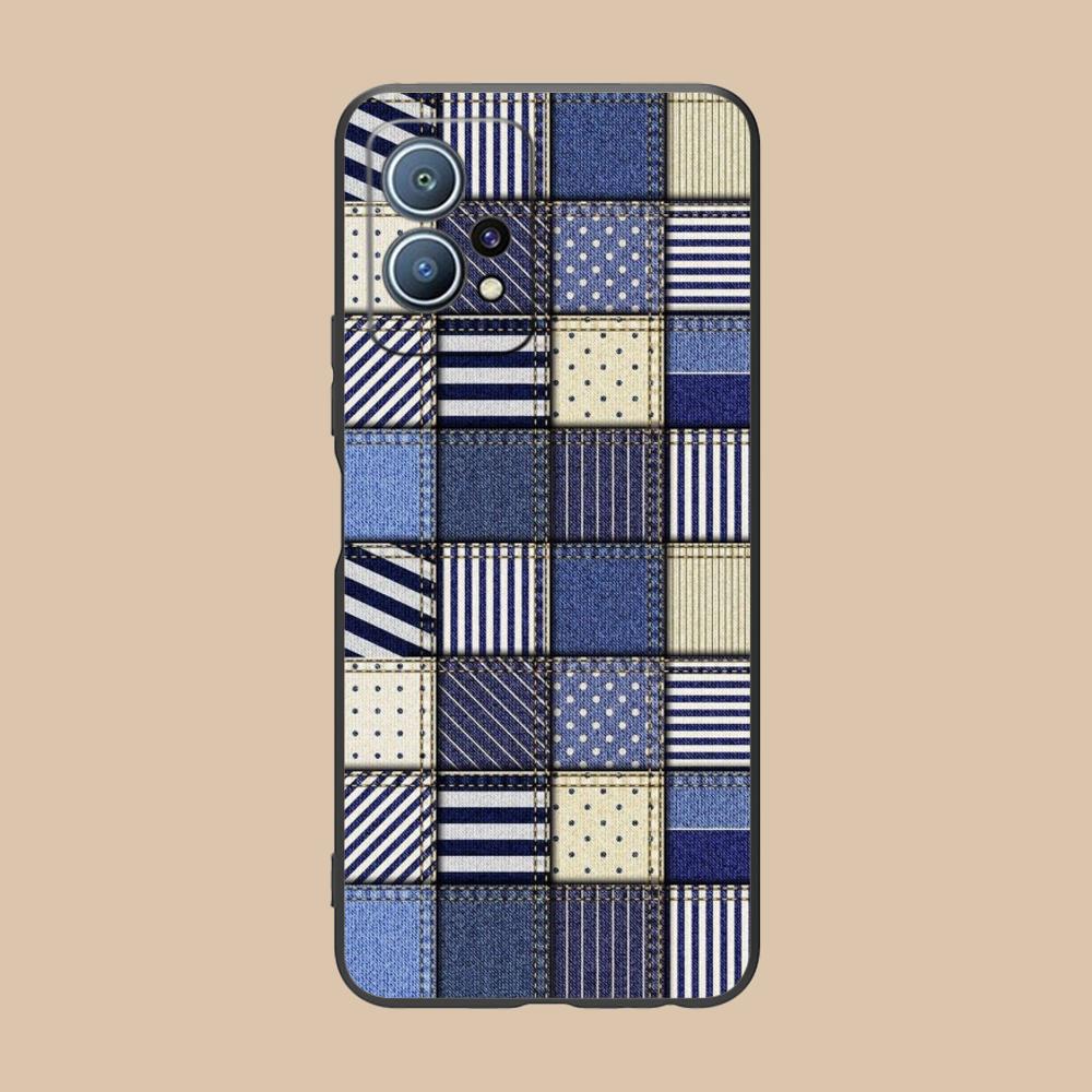

Jeans Texture Mobile Phone Case for Huawei P60 P50 P40 P30 P20 P10 P9 P8 Pro Lite Plus Colorful Printing Cover Cover Cellphones Huawei P60