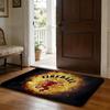 Fireball Cinnamon Whisky Floor Mat Soft Flannel Absorbent Mat Non-Slip Rug Home Bedroom Bathroom