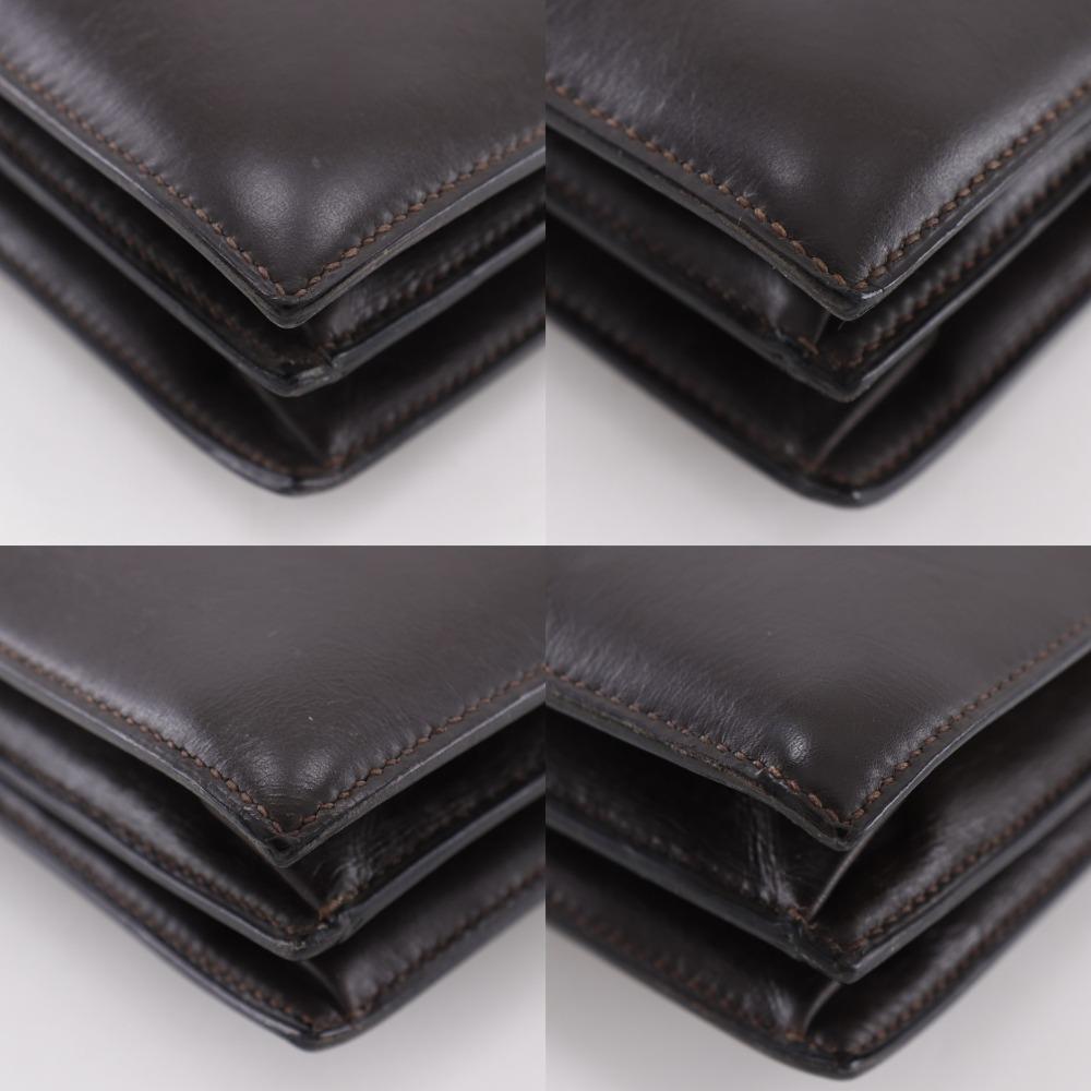 Hermes Paronniere Handtasche vintage Braun Box carf Damen Gebraucht