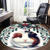 1pc Guinea Pig Wreath Chair Carpet for Office  Machine Washable Rug for Office,  Good Gift for Family or Friends yy251225231