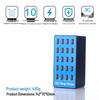 CE Certified 20-Port 100W Multi-USB Desktop Charger (ROHS, FCC, EU/US/UK/AU Specs)