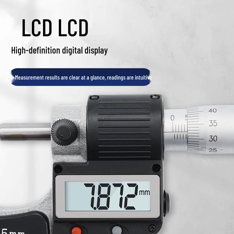 Guanglu High-Precision Electronic Digital Micrometer with Flat, Single, and Double Point Measurement