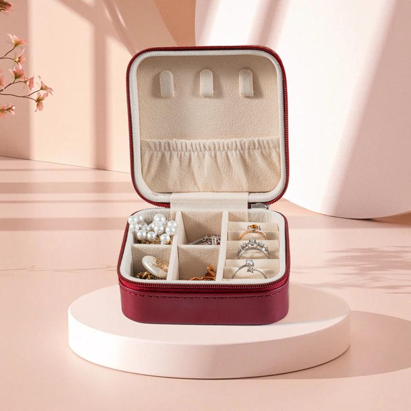 Portable Jewelry Box European Princess Travel Korean Hand Jewelry Jewelry Bag Earrings Ring Small Storage Box