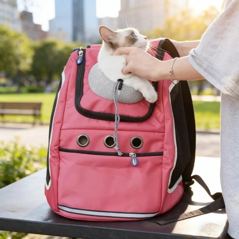 Pet Dog Carrier Bag Carrier For Dogs Backpack Portable Travel Breathable Dog Bag Outdoor Dog Carrier Bag Pet Carrying Supplies