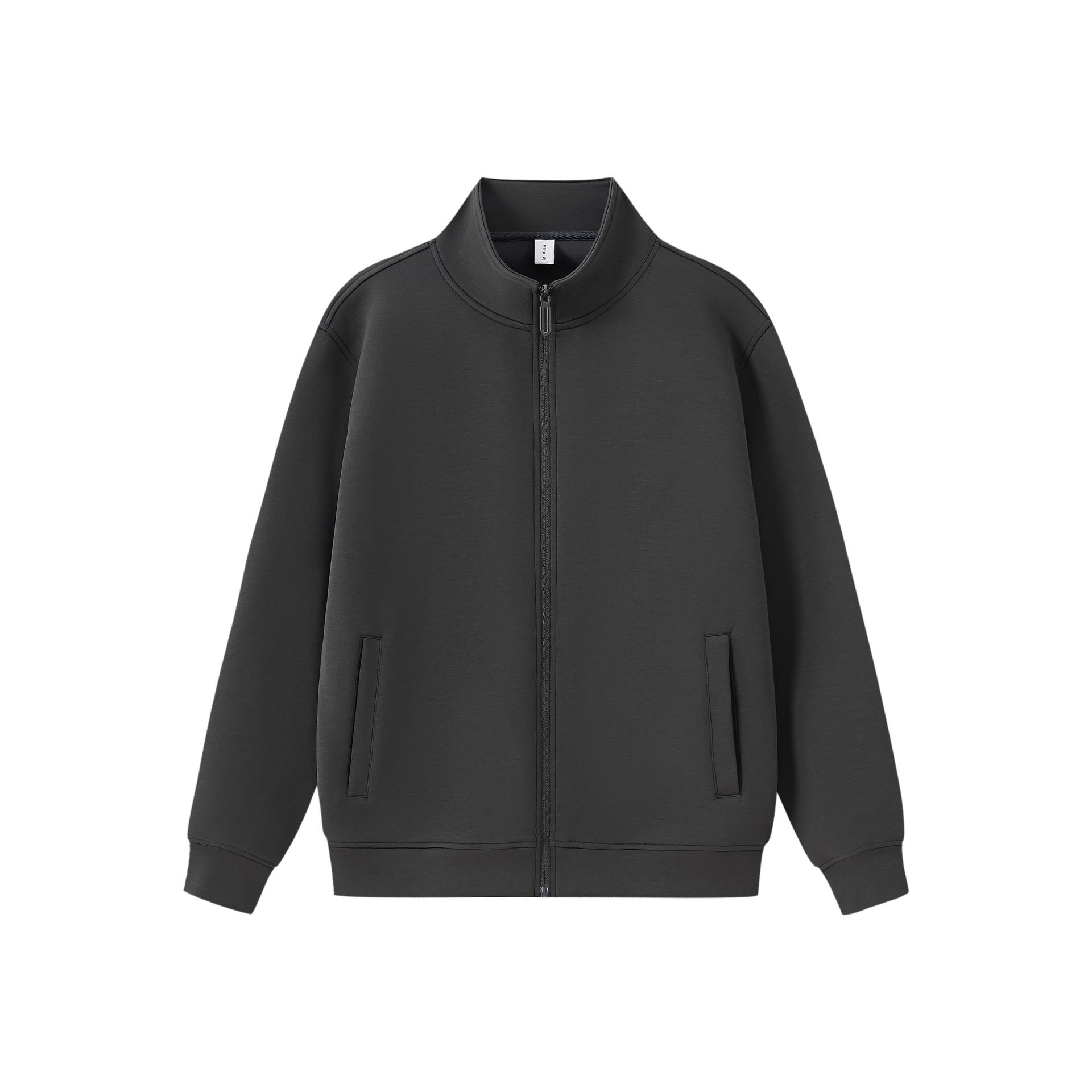 

Five-Layer Liquid Cotton Stand Collar Hoodie - 400g Zipper Cardigan for Autumn/Winter 2XL
