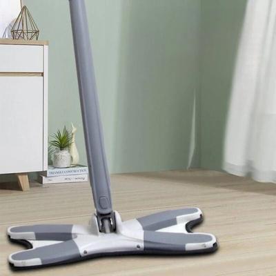 X Type Hand-washable Wet and Dry Household Butterfly Mop Self-twisting Drainage Thickened Encrypted Fiber Mop Enlarged Mop Head