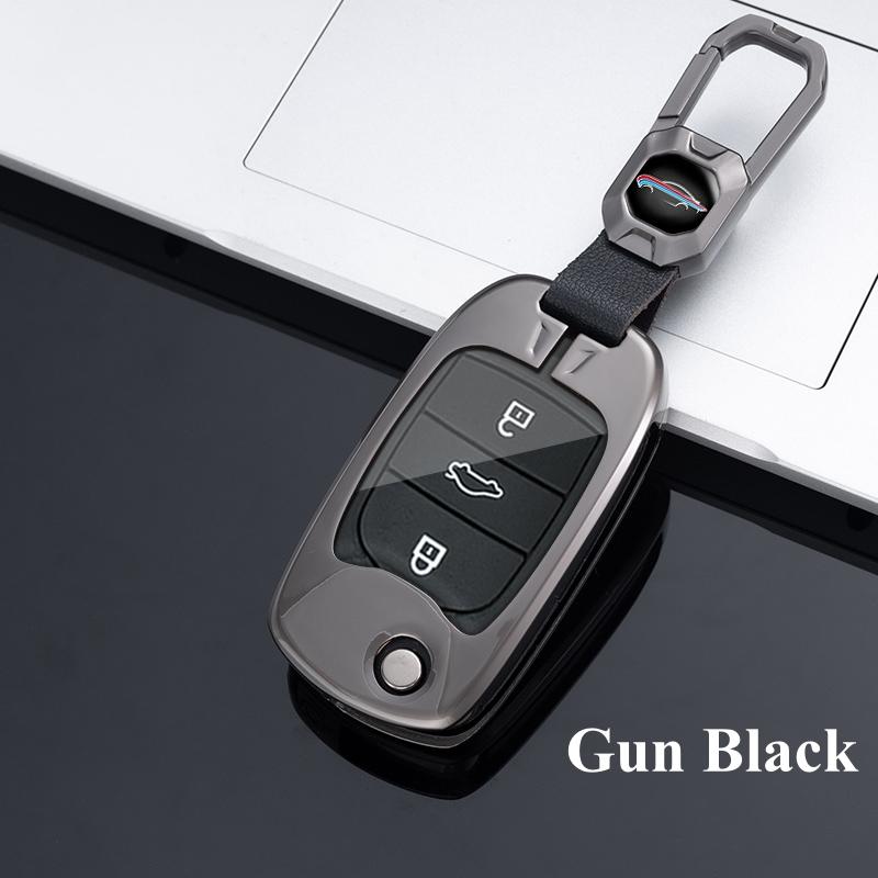Metal Car Key Cover Case Holder For Wuling Mini EV For Wuling HongGuang Macro Light S1 Baojun 730 510 560 310 630 310W