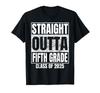 Straight Outta Fifth Grade Class 2025 Graduation 5th Grade T-Shirt Unisex T-Shirt