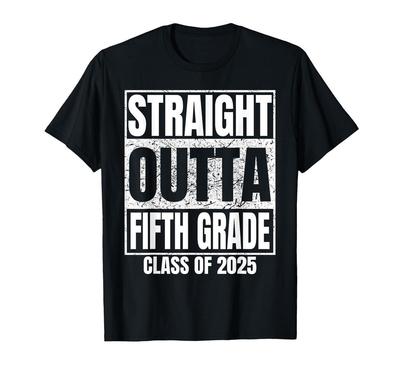 Direkt aus der 5. Klasse Klasse 2025 Abschluss 5. Klasse T-Shirt Unisex T-Shirt