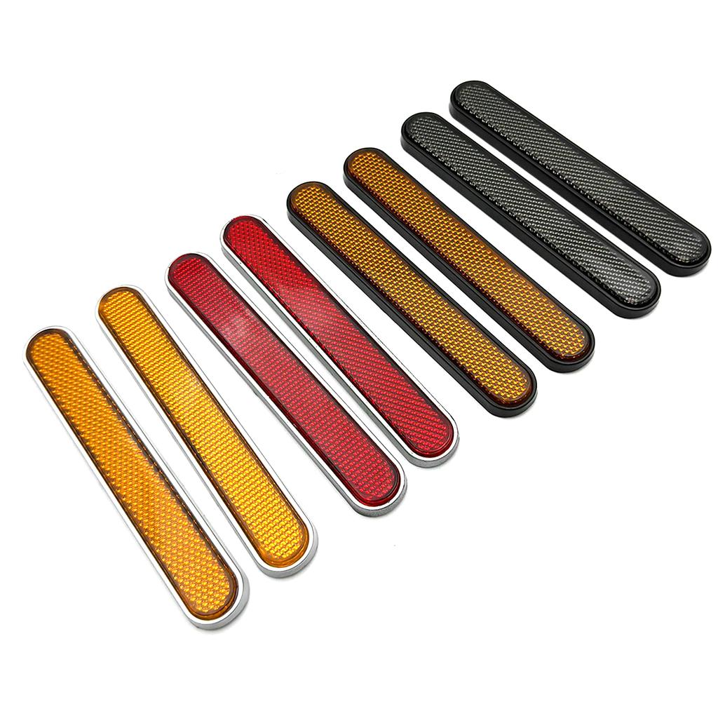 Motorcycle Front Fork Reflector Sticker Lower Legs Slider Safety Warning For Harley Dyna Softail Sportster 883 1200 Fatboy