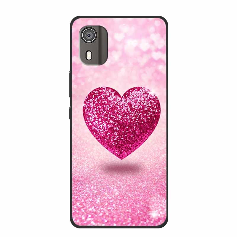 Case For Nokia C02 Luxury Soft Silicone TPU Black Phone Cover for Nokia C02 C 02 NokiaC02 Funda Lovely Shockproof Bumper Coque